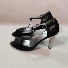 Carvela Kurt Geiger Gill Black Fabric Evening Stilleto Size 40 EU / 7 UK
