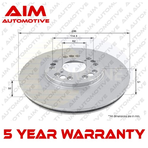 Brake disc front aim fits - disc,