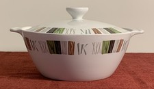 Alfred Meakin Retro Tangier Serving Dish / Tureen 9.5" x 8" x 4.75" Tall