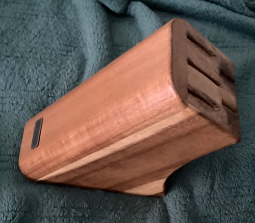 Wooden knife block for - wooden, 5