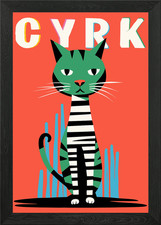 CYRK vintage circus poster Framed Wall Art Poster Canvas Print Picture