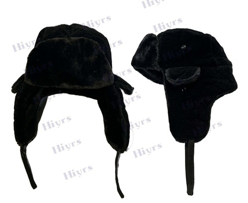 Faux fur russian trapper hat - faux,