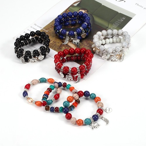 3pcs bohemian beaded - 3pcs, charm