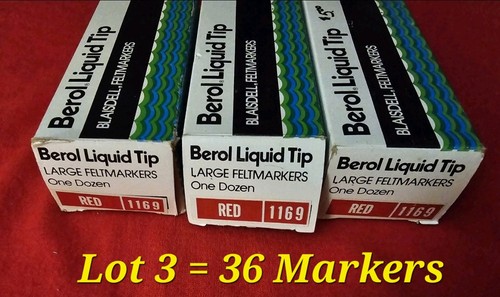 Berol liquid tip 1169 - 1169, red