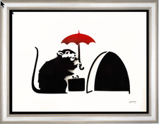 BANKSY "Umbrella Rat"-