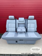 Bench rear triple seat VW T5 grey leather alcantara Multivan Caravelle t6