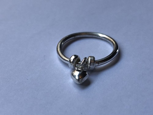 Silver anxiety fidget ring - silver,