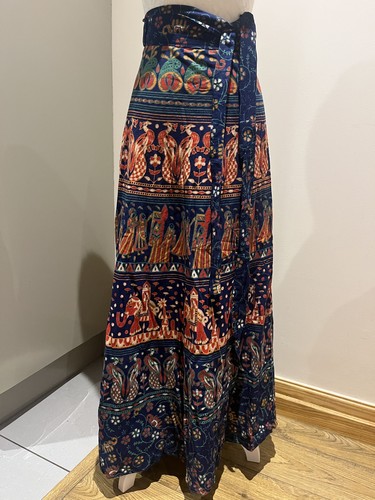 Long cotton maxi - skirt, boho