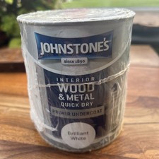 Johnstone's Interior Wood & Metal Primer Undercoat Brilliant White 750 ml  Paint