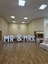 To HIRE - 4ft Light Up Letters MR&MRS for weddings / Essex London Kent
