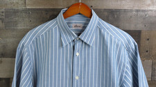 Brioni Shirt Mens XL Blue