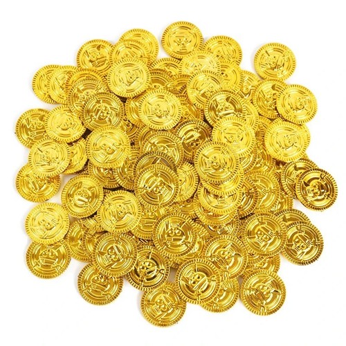 50pcs pirate gold - pirate, coins
