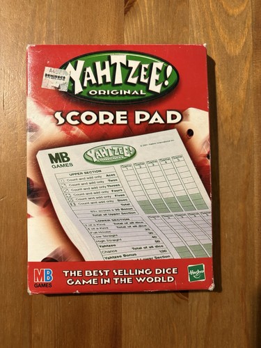 Yahtzee original score pad - original,