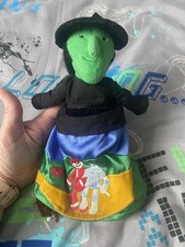Jellycat Wizard of oz Wicked Soft Toy. Topsy Turvy Witch and Dorothy.