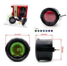35 PSI Boost Gauge 7 Colors Digital LED Indicator Light Sensor for 12V Auto Car