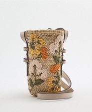 ZARA Raffia mini crossbody bag