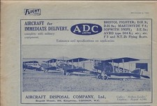 British 1922 Aircraft Airplane