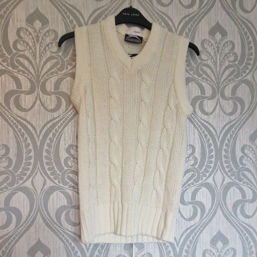Slazenger white cable knit - slazenger,