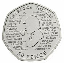 2019 Sherlock Holmes 50p Coin