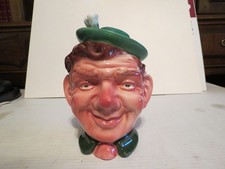 Vintage & Rare West German Leprechaun Porcelain Cookie Jar - Excellent Condit.