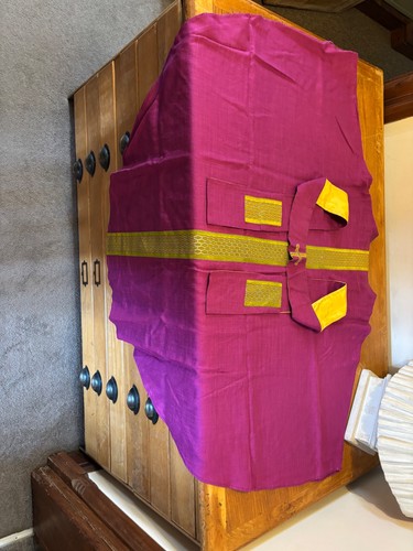 Purple chasuble and stole - , by