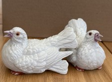 Milano Porcelain Pair of Doves Figurines