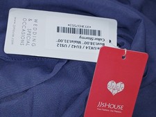 JJs House Blue/Grey Ocassion Wear With Matching Jacket, Size 14