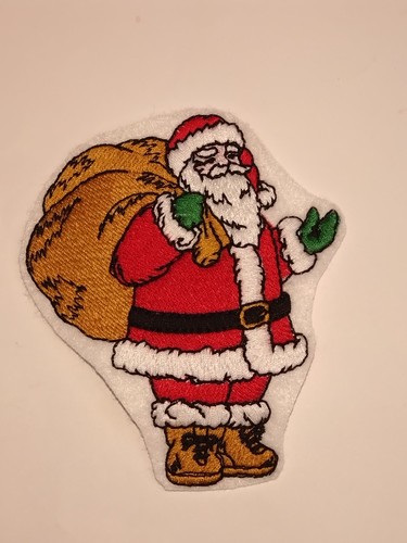 Santa claus embroidered patch - santa,