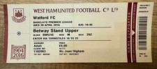 WEST HAM UNITED - RARE  TICKET