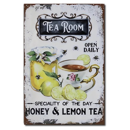 Vintage tea room sign - vintage,