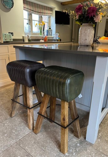 Leather breakfast bar - leather, kitchen