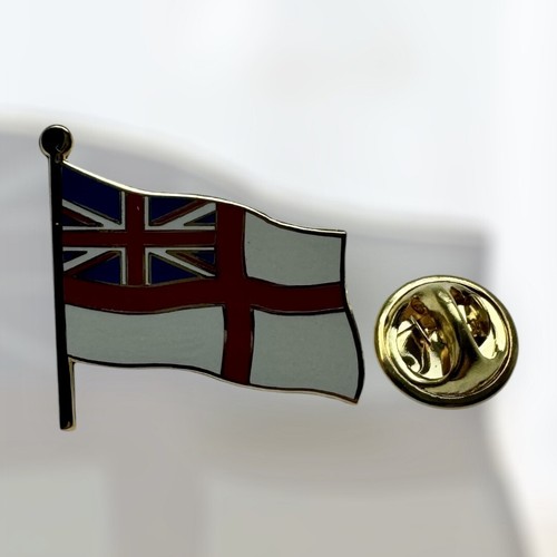 Royal navy white ensign pin - royal,