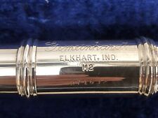 VINTAGE GEMEINHARDT M2 CONCERT FLUTE SILVER PLATE. EARLY’A SERIAL NUMBER.
