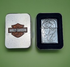 Zippo-Barrett Smythe-Harley Davidson - Eagle On Perch Lighter-1996 with box Used
