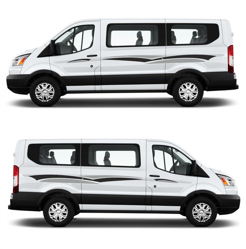 Decal graphics black grey - decal, &