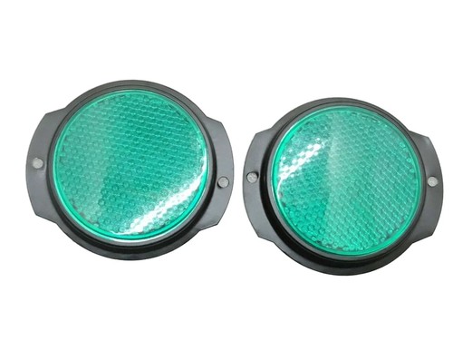Green reflector pair - green, black