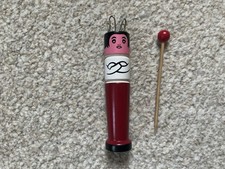 Vintage Red Knitting Doll
