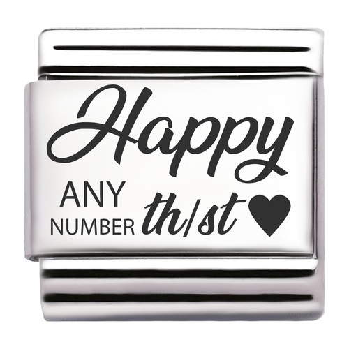 Birthday charm custom - birthday,