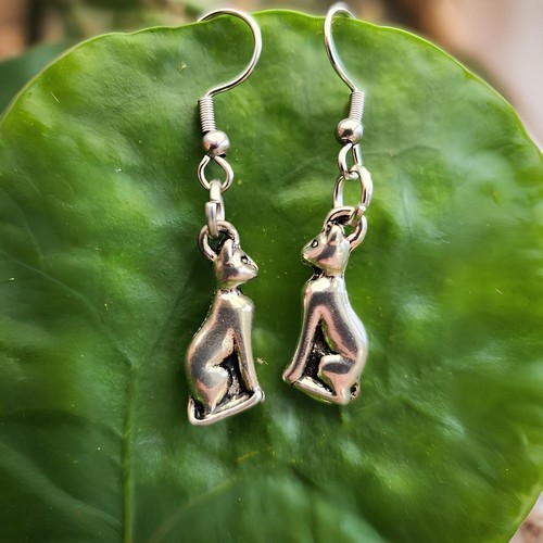 Cat earrings bast bastet - cat,