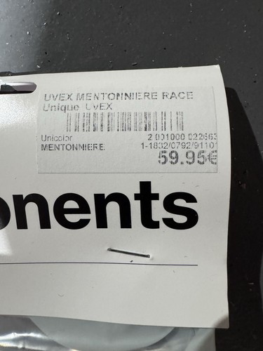 Uvex mentonniere race chin - mentonniere,