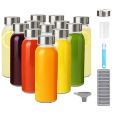 Glass Water Bottles with Lids