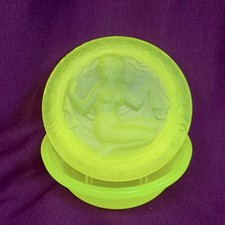 Uranium Glass Box Nude Woman