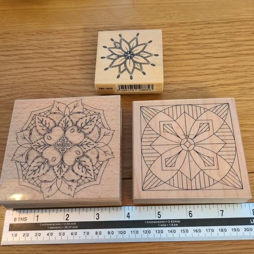 Floral mandala style rubber - mandala,