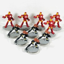 Disney Infinity 2.0 - 5 x Black Widow & 5 x Iron Man Character Figures