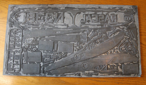 Lead print block plate for - lead,