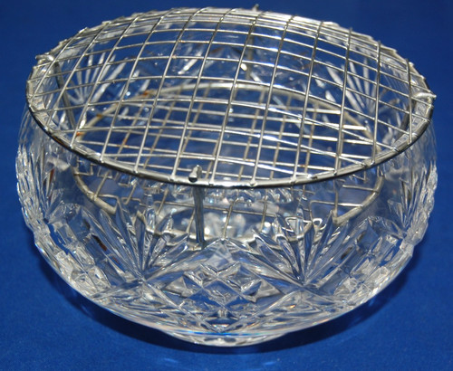 Vintage crystal cut glass rose - vintage,