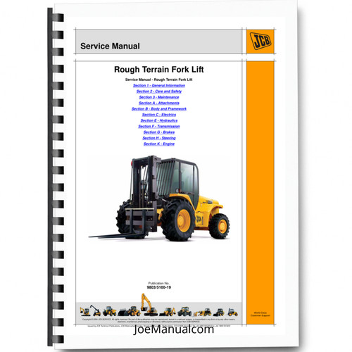 Jcb ruough terrain fork lift - ruough,