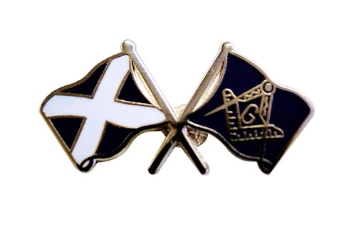 New crossed flags scottish - crossed, &