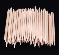 Orange Wood Sticks Nail Art Cuticle Pusher Tool Remover Many Options UK 10 - 500