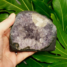 Amethyst Cave Geode Mini Cathedral Natural Agate Quartz Crystal Cluster 10.5cm